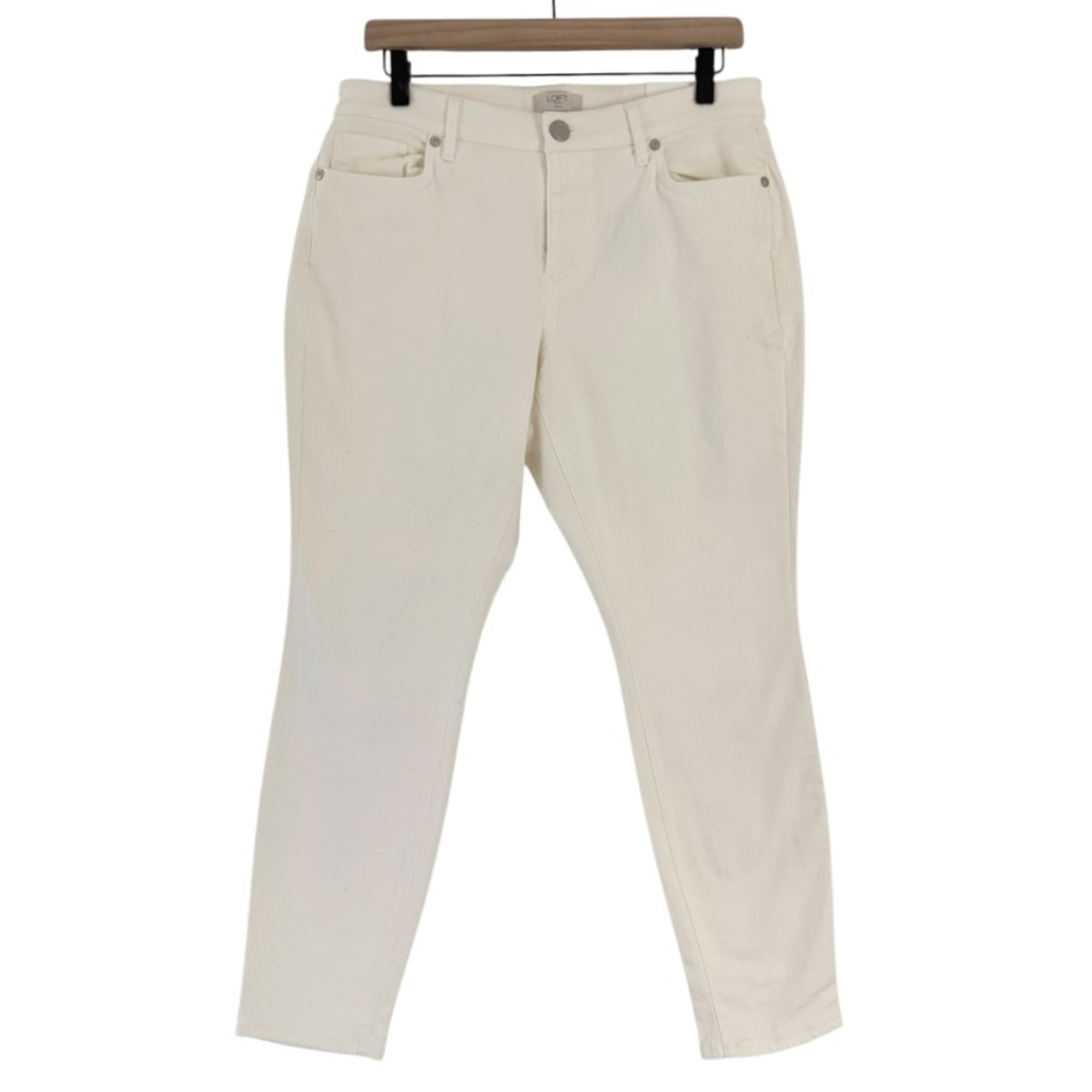 NWT Loft Outlet Women’s Curvy Skinny Denim Skinny Jeans White Size 10 Petite